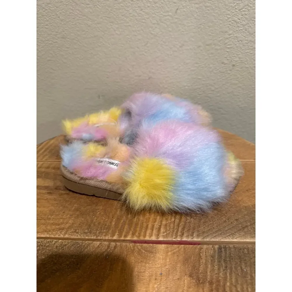 Minnetonka Lolo Unicorn Slipper rainbow girls size 2